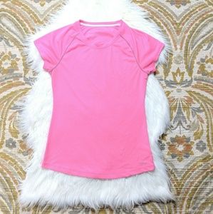 Champion Short Sleeved Pink Workout Athletic Shirt